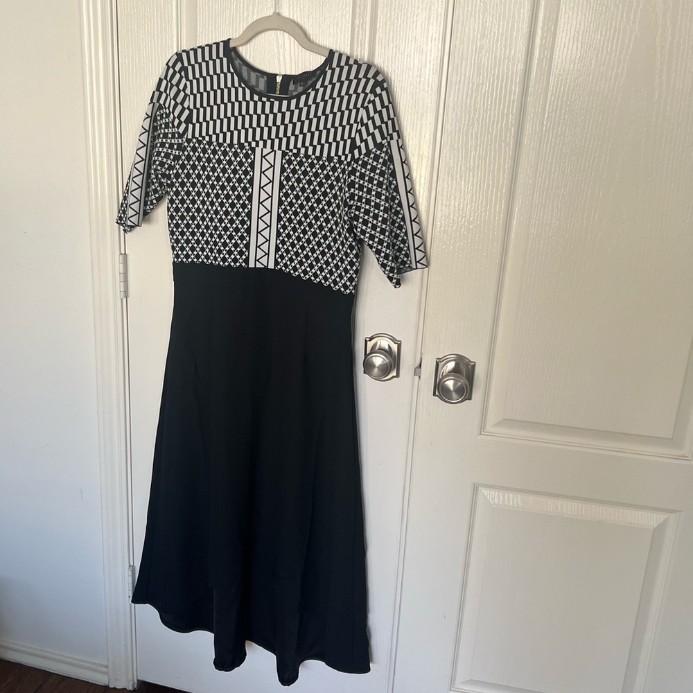 🆕 Ted Baker London Tulip Skirted Bodycon Dress, Black Ted 5 (US 12), NWT
